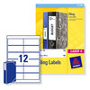 Avery Laser and Inkjet Filing Labels for 60mm Box Files 12 per Sheet 41x100mm Ref L7176-25 [300 Labels]