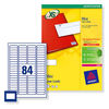 Avery Media Labels Laser 35mm Film Slides 84 per Sheet 46.0x11.1mm Ref L7656-25 [2100 Labels]