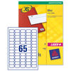 Avery Mini Labels Inkjet 65 per Sheet 38.1x21.2mm White Ref J8651-25 [1625 Labels]