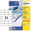 Avery Multifunction Copier Labels 21 per Sheet 70x42.3mm White Ref 3652 [2100 Labels]