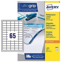 Avery Multifunction Copier Labels 65 per Sheet 38.1x21.2mm White Ref 3666 [6500 Labels]