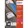 Avery Name Badge Labels Laser Self-adhesive 80x50mm Red Border Ref L4786-20 [200 Labels]