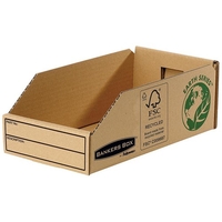 Bankers Box by Fellowes Parts Bin Corrugated Fibreboard Packed Flat W147xD280xH102mm Ref 07354 [Pack 50]