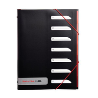 Black n Red by Elba 7 Part Sorter with Tabs Polypropylene Ref 400051534