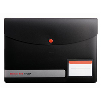 Black n Red by Elba Snap Wallets Polypropylene A4 Opaque Ref 400051532 [Pack 5]