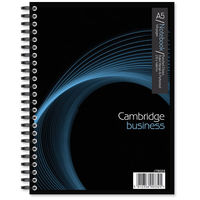 Cambridge Notebook Wirebound Punched 2 Holes 90gsm Ruled and Margin 160pp A5 Ref 100080200 [Pack 5]