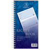 Challenge Duplicate Receipt Book Wirebound 4 Sets per Page 200 Receipts 280x152mm Ref 100080056