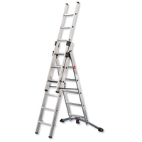 Combi Ladder 3 Section Capacity 150kg Rungs 2x6 and 1x5 for H4.8m 15.4kg