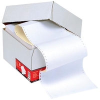 Computer Listing Paper - 2 Part - A4 (11.66 inch x 235mm) - Microperforated - White and Yellow Sheets - Box (1000 Sheets)