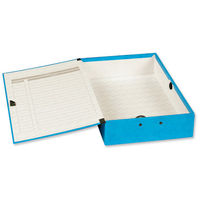Concord Contrast Box File Laminated 75mm Spine Foolscap Sky Blue Ref 13478 [Pack 5]