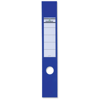 Durable Ordofix Spine Labels Self-adhesive PVC for Lever Arch File Blue Ref 8090/06 [Pack 10]
