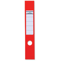 Durable Ordofix Spine Labels Self-adhesive PVC for Lever Arch File Red Ref 8090/03 [Pack 10]