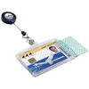 Durable Pass Badge Holder Dual Security Acrylic with Name Badge and 850mm Reel Ref 8224/19 [Pack 10]
