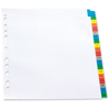 Elba Dividers Europunched 1-20 with Coloured Tabs A4 White Ref 100209108