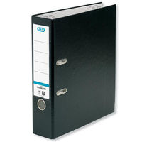 Elba Lever Arch File PVC 70mm Spine A4 Black Ref 100202169 [Pack 10]