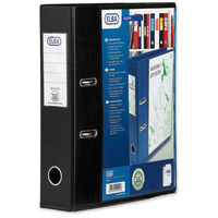 Elba Lever Arch File with Clear PVC Cover 70mm Spine A4 Black Ref 100080896 [Pack 10]