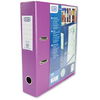 Elba Lever Arch File with Clear PVC Cover 70mm Spine A4 Purple Ref 100082437 [Pack 10]