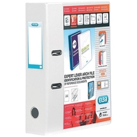 Elba Lever Arch File with Clear PVC Cover 70mm Spine A4 White Ref 100080894 [Pack 10]