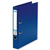 Elba Mini Lever Arch File PVC 50mm Spine A4 Blue Ref 100025925 [Pack 10]