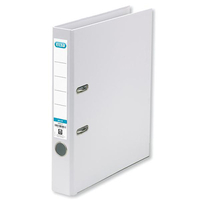 Elba Mini Lever Arch File PVC 50mm Spine A4 White Ref 100202093 [Pack 10]
