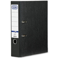 Elba Rado Lever Arch File Foolscap Cloud Paper Slotted Cover 80mm Spine Ref B1092909 [Pack 10]