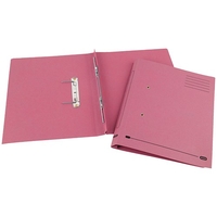 Elba Spirosort Transfer Spring File Recycled 310gsm 35mm Foolscap Pink Ref 100090162 [Pack 25]