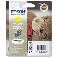 Epson T0614 Inkjet Cartridge Teddybear Page Life 250-420pp Yellow Ref C13T06144010
