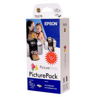 Epson T5570 Picture Pack Inkjet Cartridge Photo Colour + 135 Sheets Ref C13T557040