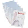 Esselte Standard Pocket Polypropylene Multipunched Top-opening A4 Clear Ref 23753 [Pack 100]