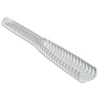 GBC Clicks Binding Comb Ring Coils 34 Ring for 45 Sheets 8mm Opaque White Ref 388002E [Pack 50]