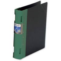 Guildhall GLX Ergogrip Binder Capacity 400 Sheets 4x 2 Prong 55mm Spine A4 Green Ref 4536Z [Pack 2]