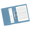 Guildhall Transfer Spring Files with Inside Pocket 315gsm 38mm Foolscap Blue Ref 349-BLUZ [Pack 25]