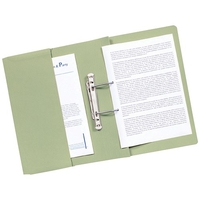 Guildhall Transfer Spring Files with Inside Pocket 315gsm 38mm Foolscap Green Ref 349-GRNZ [Pack 25]