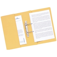 Guildhall Transfer Spring Files with Inside Pocket 315gsm 38mm Foolscap Yellow Ref 349-YLWZ [Pack 25]