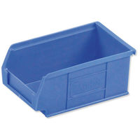 Heavy Duty Polypropylene Container Bin - W165xD100xH75mm - Blue - Pack of 20