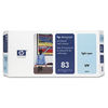 Hewlett Packard [HP] No. 83 Inkjet Cartridge Printhead and Printhead Cleaner Light Cyan UV Ref C4964A