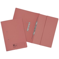Invo Transfer Spring Files with Inside Pocket 315gsm 38mm Foolscap Pink Ref 400038594 [Pack 25]
