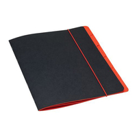 Jalema Accent Organiser File 270gsm Elasticated 6-Part Black/Red Ref 7895200
