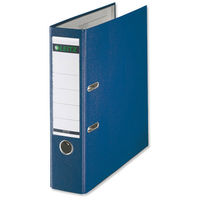Leitz Lever Arch File Plastic 80mm Spine A4 Blue Ref 10101035 [Pack 10]