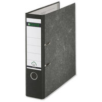 Leitz Standard Lever Arch File 80mm Spine A4 Black Ref 1080-95 [Pack 10]