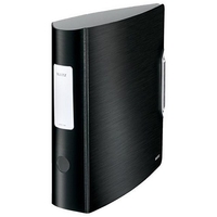 Leitz Style Lever Arch File Polypropylene 75mm 500 Sheet Capacity A4 Black Ref 11080094 [Pack 5]