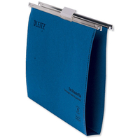 Leitz Ultimate Suspension File Recycled with Tabs Inserts 30mm Foolscap Blue Ref 17450035 [Pack 50]