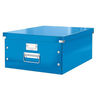 Leitz WOW Click and Store Archive Box Collapsible Large For A3 Blue Ref 60450036