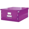 Leitz WOW Click and Store Archive Box Collapsible Large For A3 Purple Ref 60450062