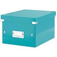 Leitz WOW Click and Store Box Small A5 Ice Blue Ref 60430051