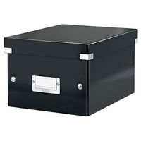 Leitz WOW Click and Store Collapsible Archive Box Small For A5 Black Ref 60430095