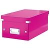 Leitz WOW Click and Store DVD Box Pink Ref 60420023