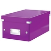 Leitz WOW Click and Store DVD Box Purple Ref 60420062