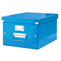 Leitz WOW Click and Store Medium Storage Box For A4 Blue Ref 60440036