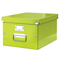 Leitz WOW Click and Store Medium Storage Box For A4 Green Ref 60440064